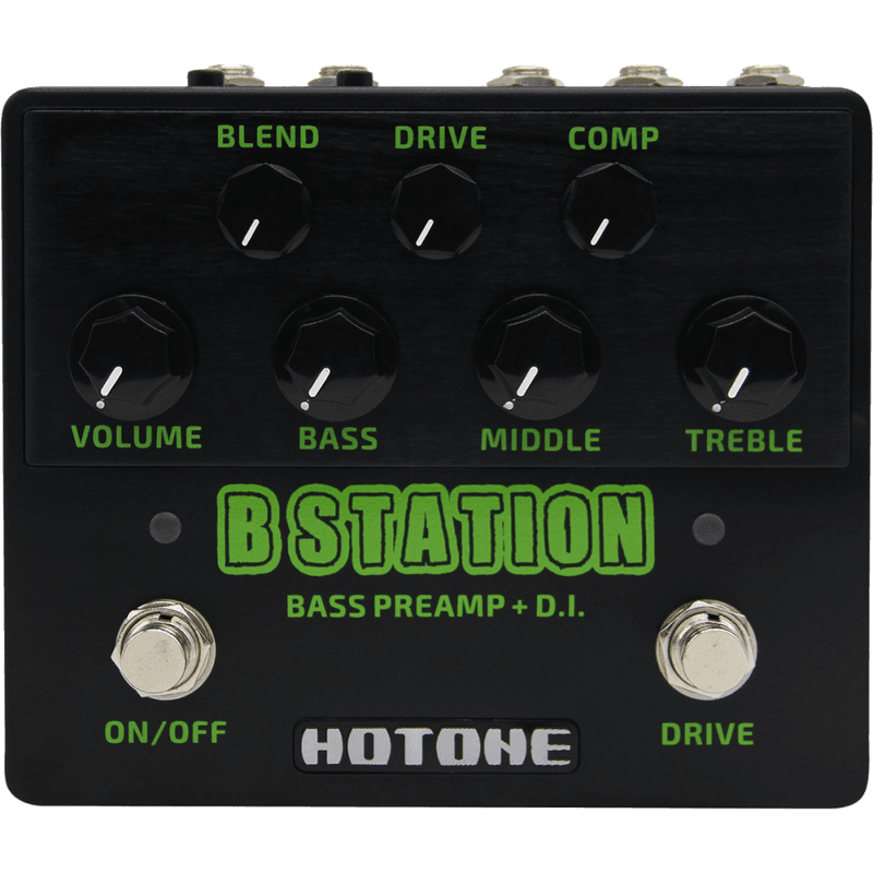 Hotone B Station Bass Preamp m/DI, Mute, og vrengkanal