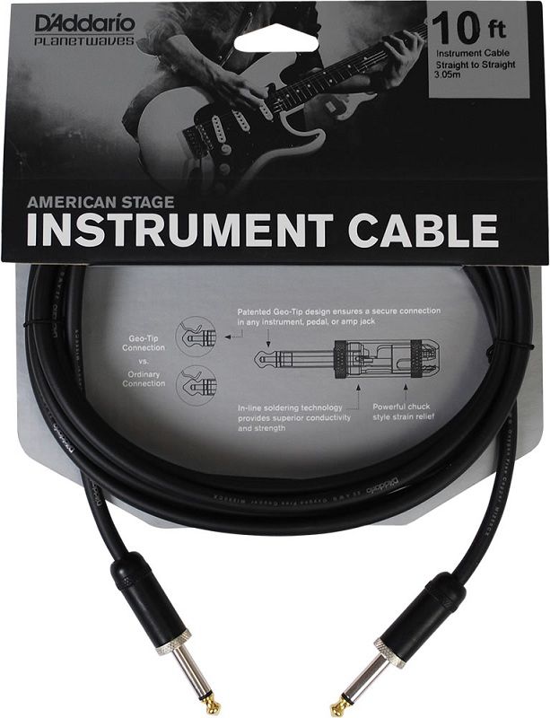 Daddario PW-AMSG-10 Instrumentkabel 3m Rette Plugger