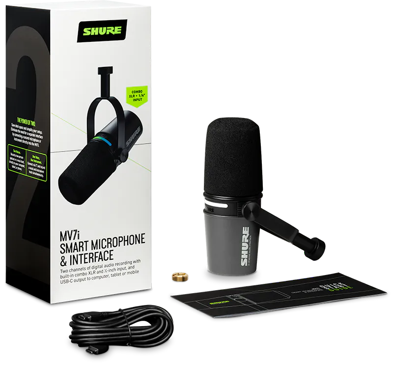 Shure MV7i Smart Mic + Interface