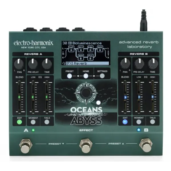 Electro Harmonix Oceans Abyss Reverb Pedal