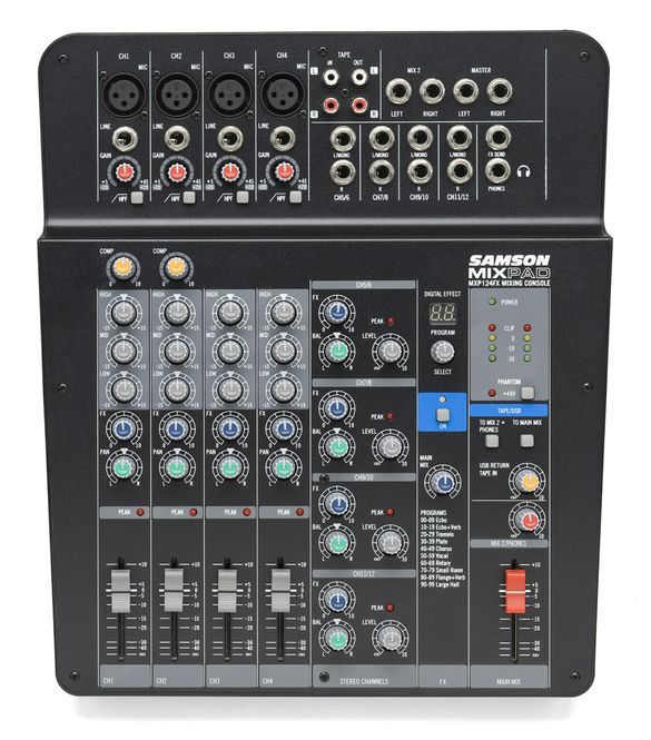 Hovedbilde Samson MXP124FX Mikser 12 ...